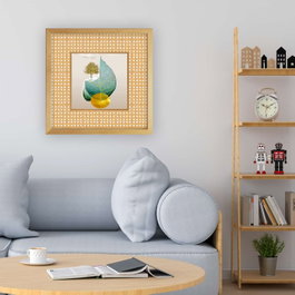 Wallity Cuadro Decorativo Enmarcado Multicolor 52 x 52 cm